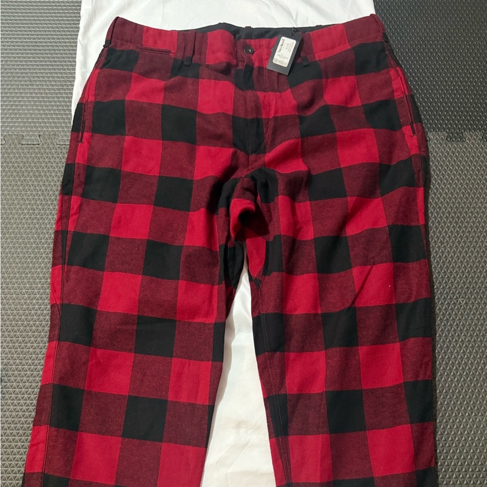 Rag & Bone Daniel Pants Cotton Comfortable Fit Men Size 36/32 Black & Red